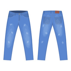 Icon of jeans on the isolated