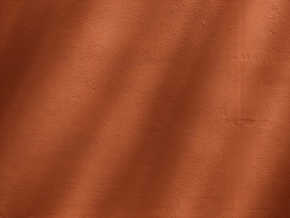 abstract shadow of palm leaves on brown wall background