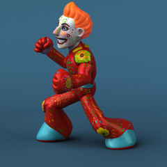 Naklejka premium Mexican hero - 3D Illustration