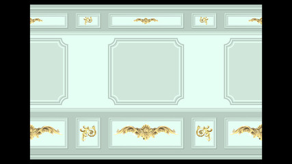 stucco gold wall panel moulding seamless