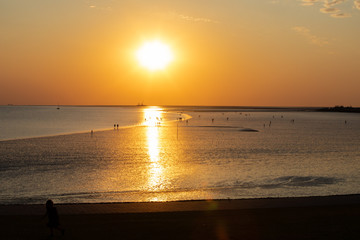 Sonnenuntergang an der Nordsee 