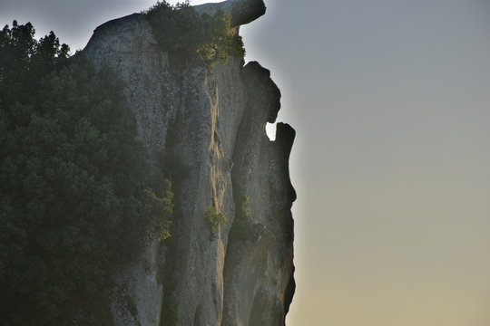 Altopiano dell' Argimusco - Montalbano Elicona- Sicilia Mionti Peloritani . Le pietre possiedono particolari forme, antropomorfe e zoomorfe