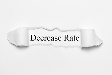 Obraz premium Decrease Rate