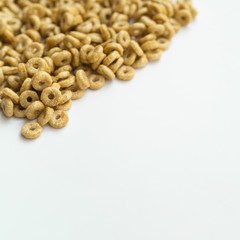 Fototapeta na wymiar High view healthy cereal snack copy space