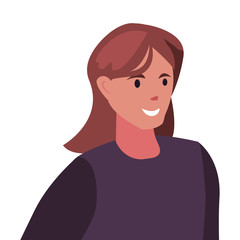 businessman portrait character white background