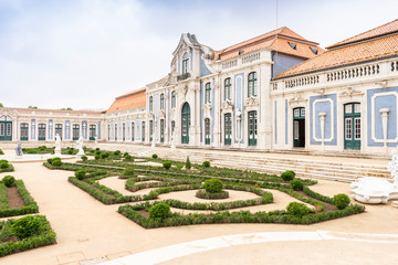 Fototapeta premium Beautiful park in the courtyard of national palace in Queluz, Portugal