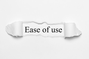 Ease of use 
