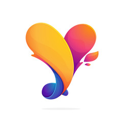 Y letter logo consisting of fire flames.