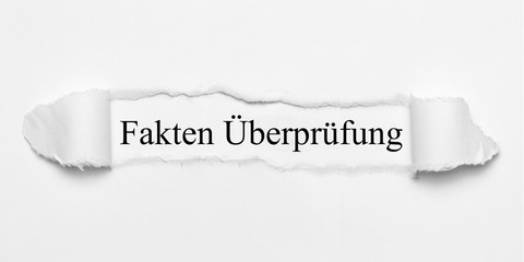 Obraz premium Fakten Überprüfung