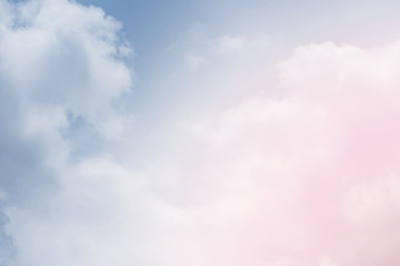 cloud background with a pastel colour