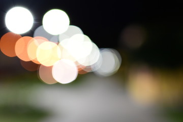 lights on a background of lights