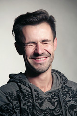 Fototapeta premium Smile men Russian emotions