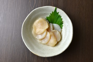 ホタテの刺身