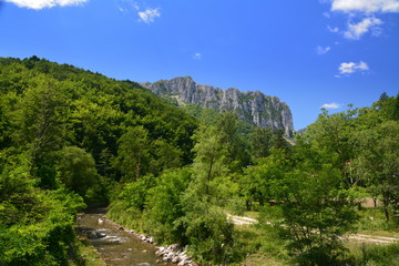 rocky landscape in Apuseni Mountains
