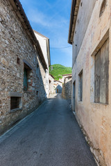 Fototapeta na wymiar The village of Revine in the Trevigiani hills