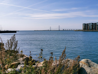 Die Br&uuml;cke &uuml;ber den Gro&szlig;en Belt in D&auml;nemark