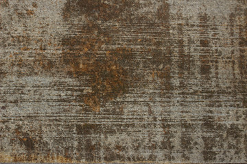 Cement surface sidewalk background. Rusty marks
