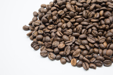 coffee beans isolated on white background