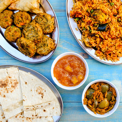 Indian Style Vegetable Biryani Meal
