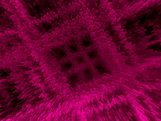 Pink abstract grid with checkered pattern