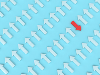 arrows background direction goal concept 3D go tot traget business template pastel idea