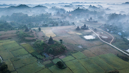 Beautiful Rakhine State, Mrauk U, Myanmar.