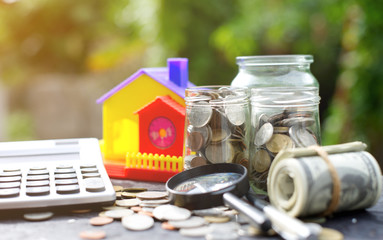 saving money for buy home.