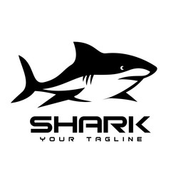 Side view shark logo design inspiration