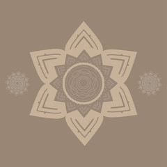 Vector background oriental ornamental Graphic modern Seamless pattern orang shade in red background