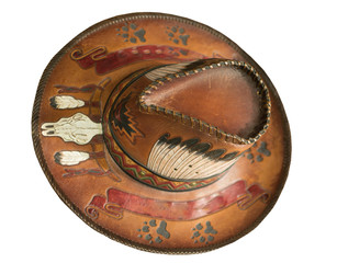 cowboy hat isolated on white background.