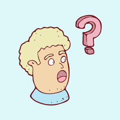 digitally drawn illustration people ask design. hand drawing style