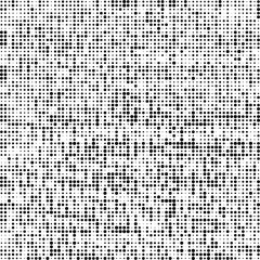 Abstract halftone texture. Chaotic background of black dots on white