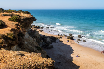 Roche coves in Conil de la Frontera, Cadiz, Spain