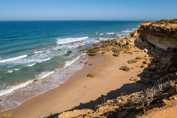 Roche coves in Conil de la Frontera, Cadiz, Spain