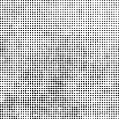 Abstract halftone texture. Chaotic background of black dots on white