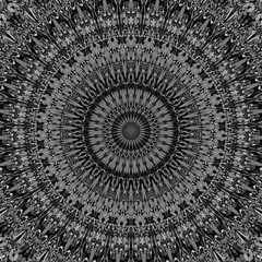 Abstract floral mandala background design - circular vector geometry