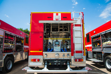 Rescue fire truck equipment