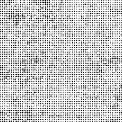 Abstract halftone texture. Chaotic background of black dots on white