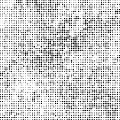 Abstract halftone texture. Chaotic background of black dots on white