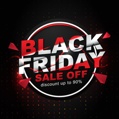 social media post template for black friday event