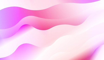 Template Background With Wave Geometric Shape. Design For Cover Page, Poster, Banner Of Websites. Vector Illustration with Color Gradient.