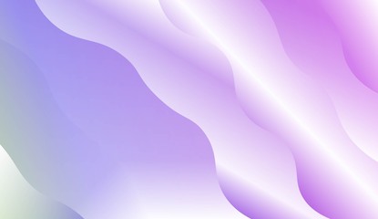 Modern Shiny Waves. For Your Design Ad, Banner, Cover Page. Vector Illustration with Color Gradient.
