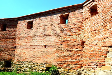 Fortified medieval saxon evangelic church  in  the village Alma Vii (Almen) Transylvania, Romania. The settlement was founded by the Saxon colonists in the middle of the 12th century