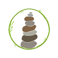 Rock Balance and Bamboo logo