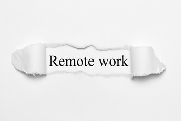 Remote work