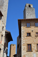 village san gimignano tuscany italy