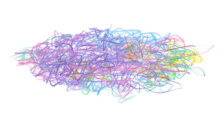 Pencil color scribble on white background.