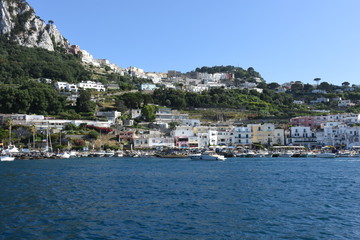 Fototapeta na wymiar Isla de Capri Costa Amalfitana Italia