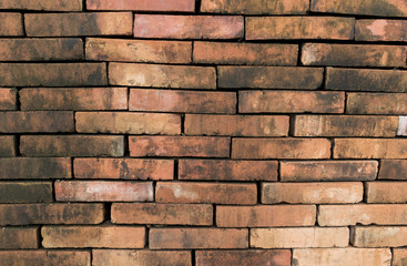 Brown brick wall background surface for interior decoration Modern design