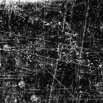 Grunge background black and white. Texture of scratches, chips, scuffs, cracks. Old vintage worn surface © Alexandr